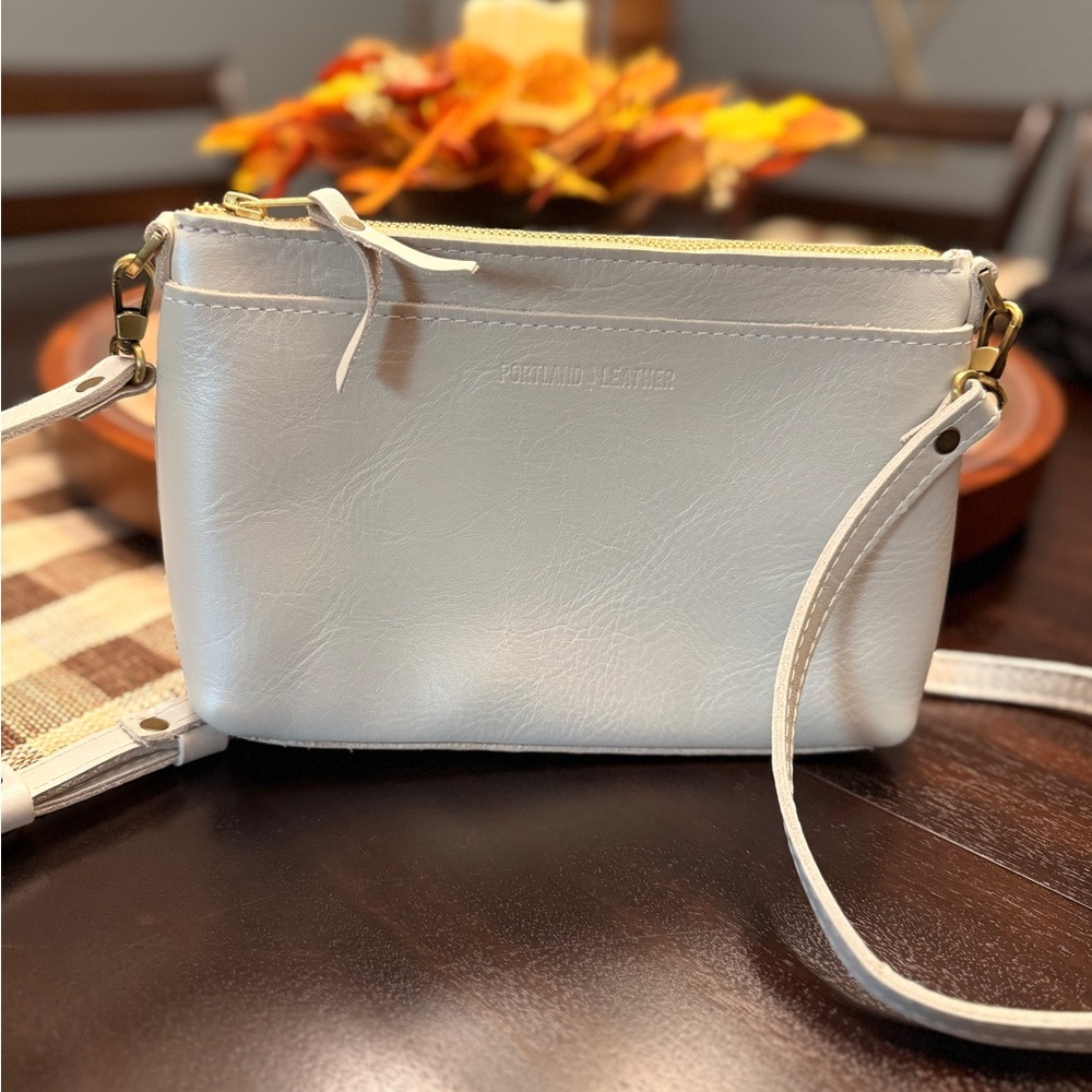 Portland Leather Pearl Poppy Crossbody Bag NWOT